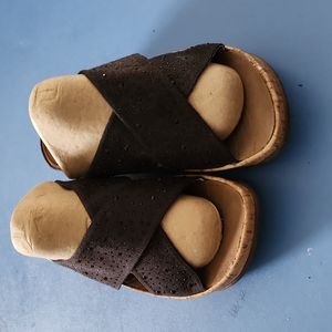 CLOUDWALKERS, size 8W, black fabric with black stone detail #1056